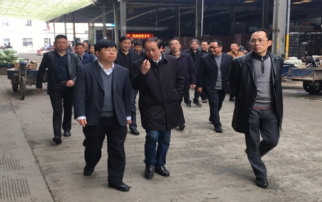 2017年3月16日下午，嘉興市委常委、常務(wù)副市長(cháng)樓建明帶領(lǐng)市級相關(guān)部門(mén)負責人視察嘉興蔬菜批發(fā)市場(chǎng)