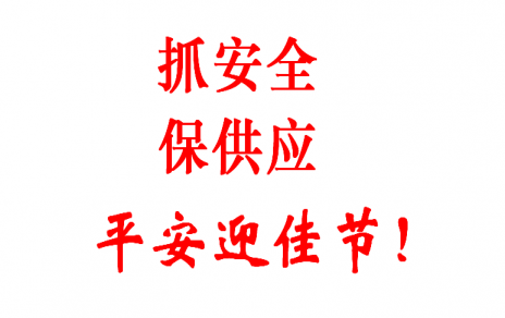 查隱患 促安全 保供應 賀新春！