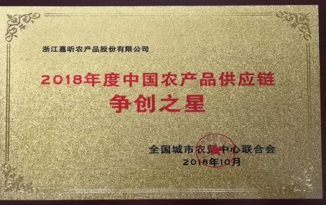 喜報：熱烈祝賀我公司在第三屆中國農產(chǎn)品供應鏈大會(huì )上喜獲七項重要榮譽(yù)！